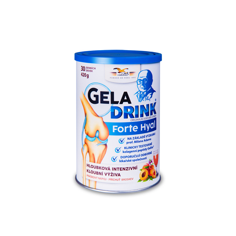 Geladrink FORTE HYAL broskev práškový nápoj 420 g Geladrink