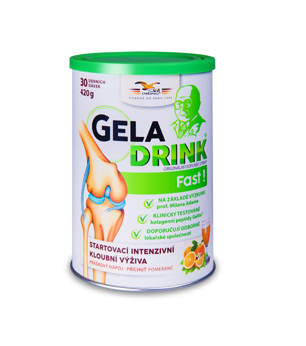 Geladrink Fast pomeranč práškový nápoj 420 g Geladrink