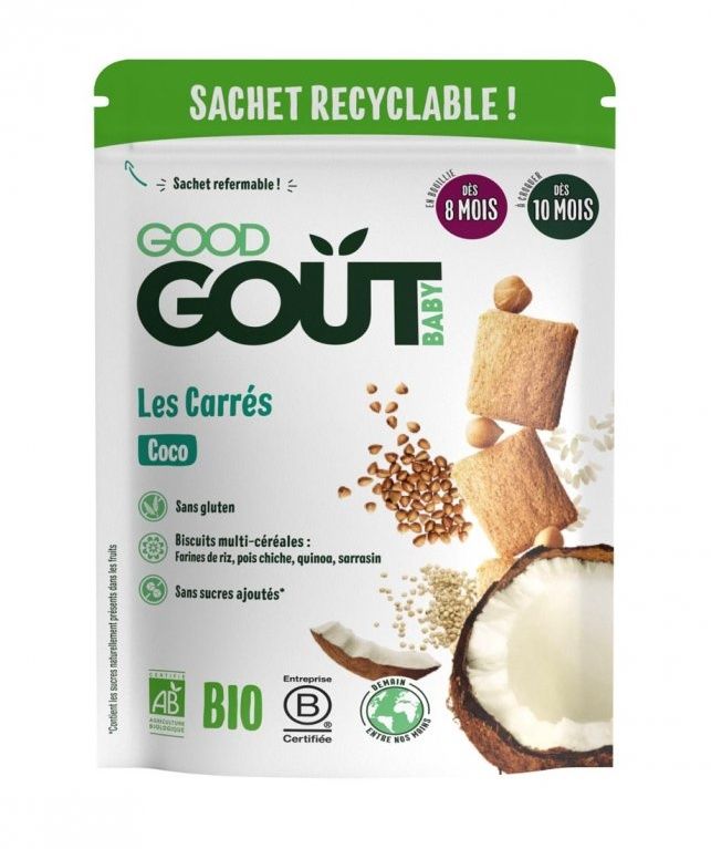 Good Gout BIO Kokosové polštářky 8m+ 50 g Good Gout
