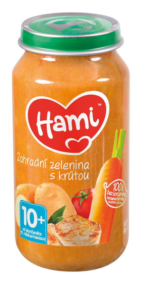 Hami Zahradní zelenina s krůtou 10m+ 250 g Hami