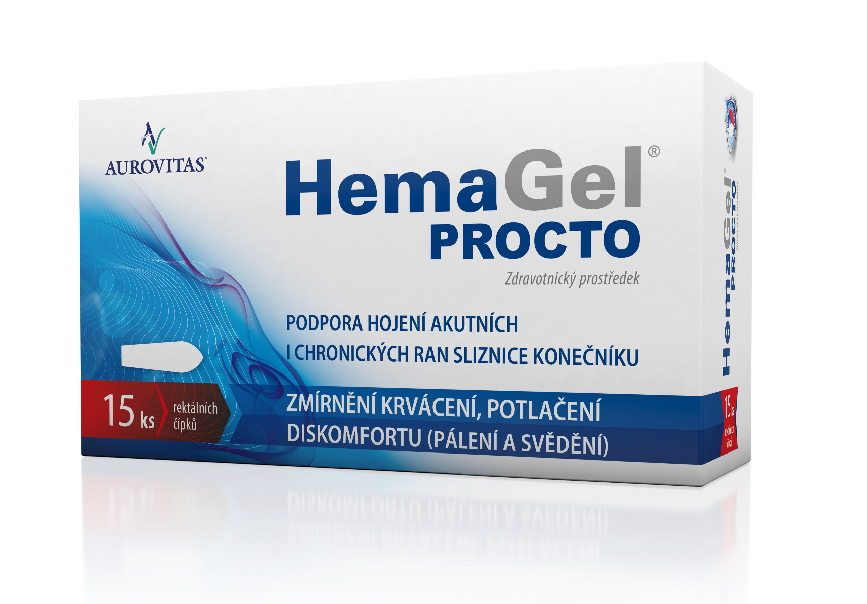 Hemagel PROCTO rektální čípky 15 ks Hemagel