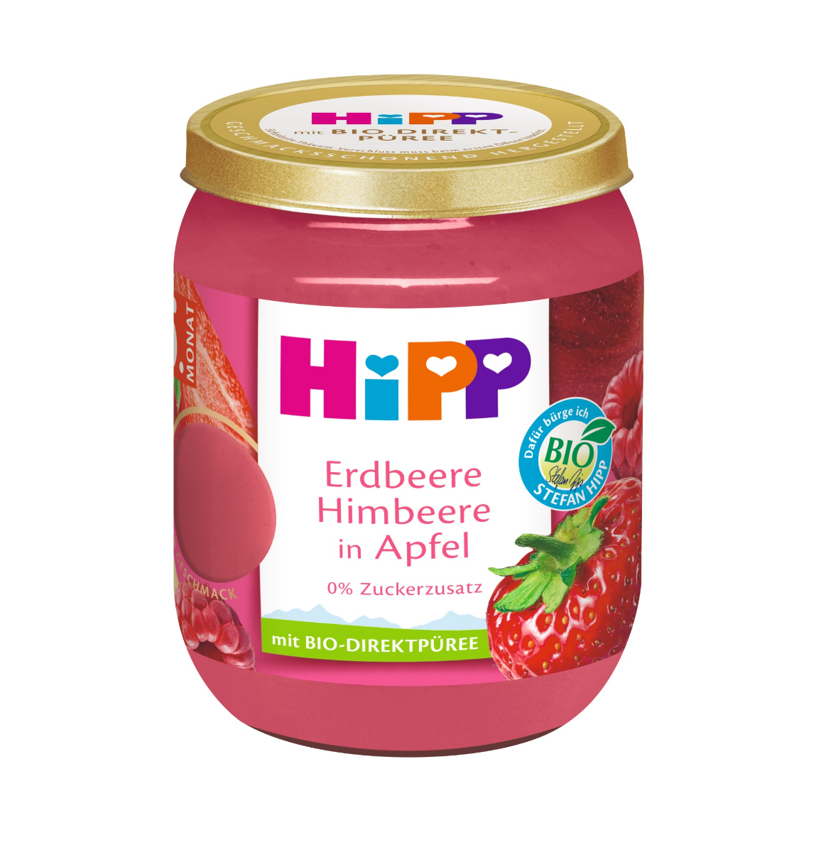 Hipp Superovoce BIO Jablka s jahodami a malinami 160 g Hipp