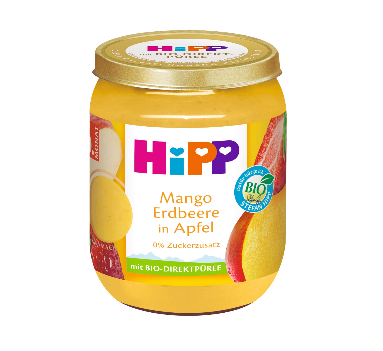 Hipp Superovoce BIO Jablka s mangem a jahodami 160 g Hipp