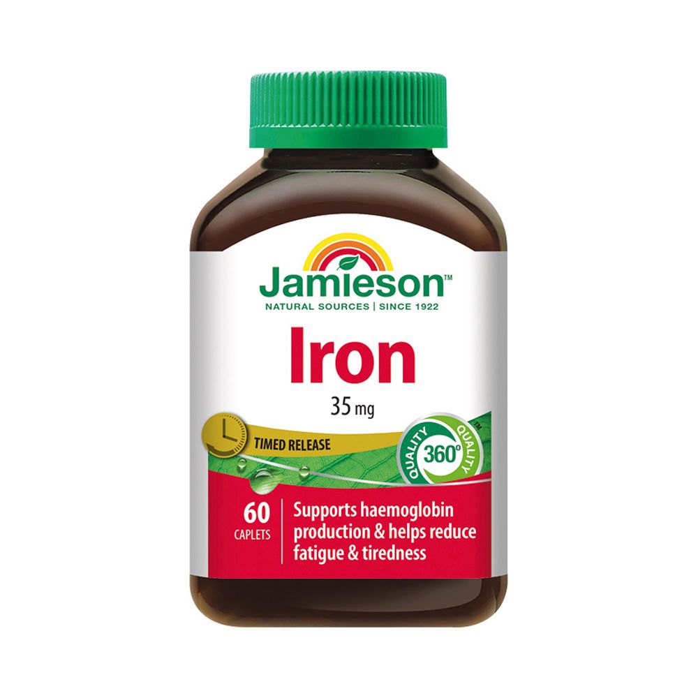 Jamieson Železo s postupným uvolňováním 35 mg 60 tablet Jamieson