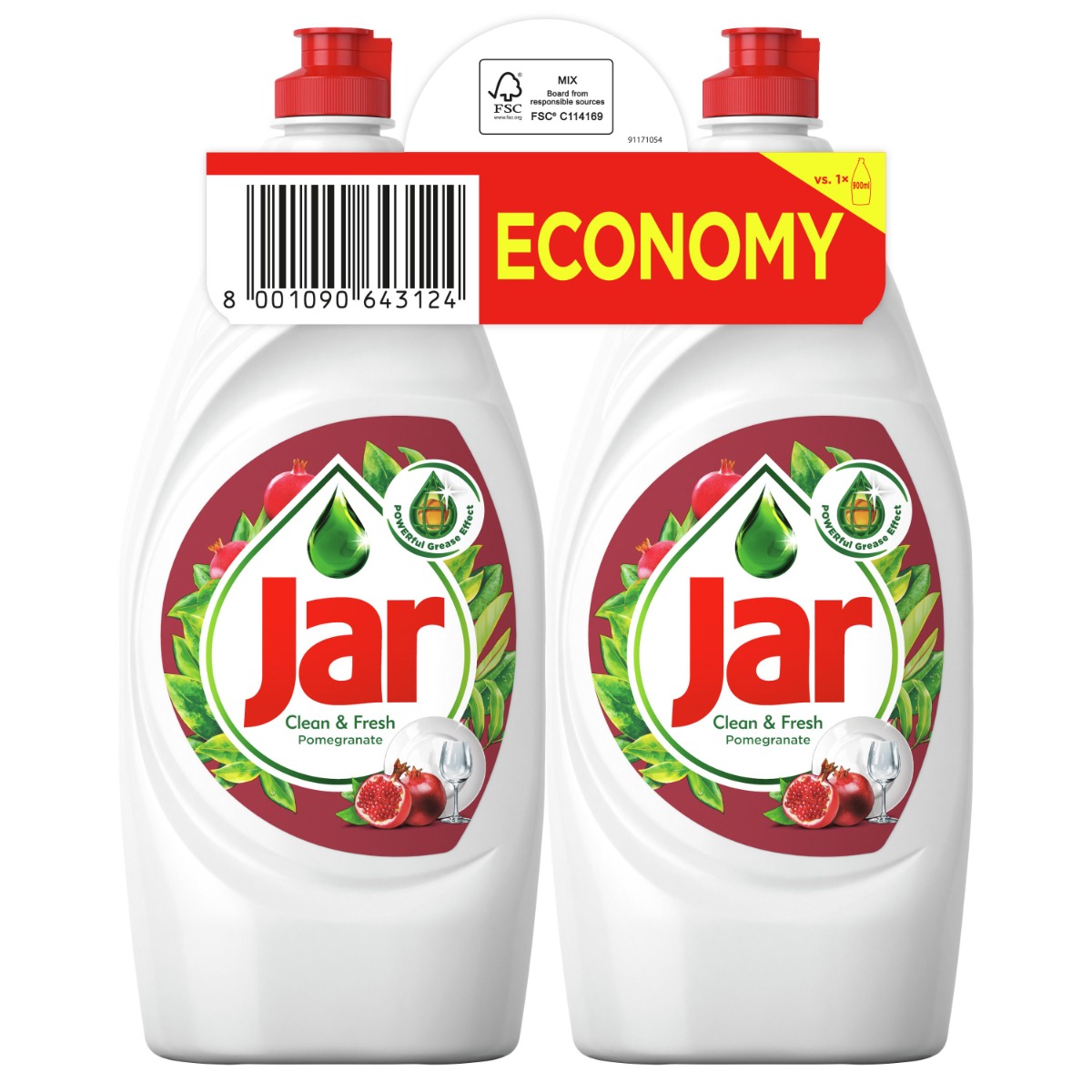 Jar Prostředek na nádobí Pomegranate 2x900 ml Jar
