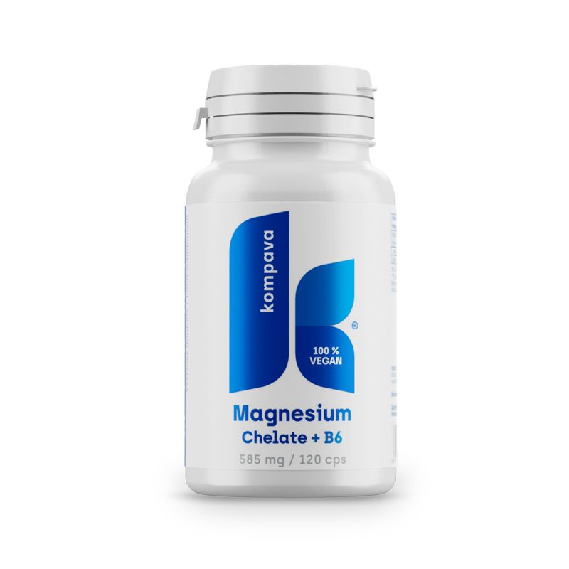 Kompava Magnesium chelate + B6 120 kapslí Kompava