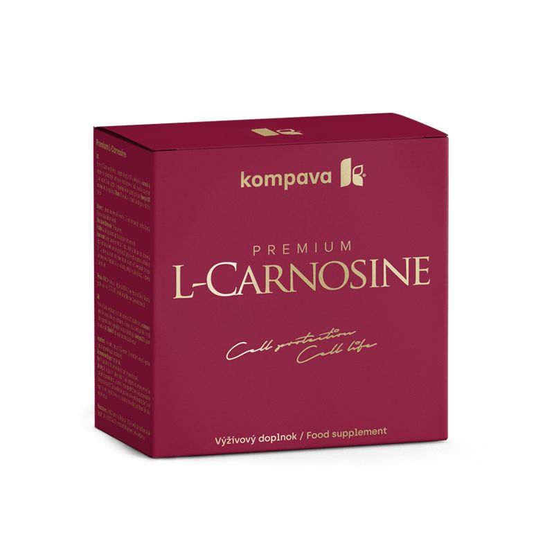 Kompava Premium L-Carnosine 375 mg 60 kapslí + dárek AcidoFit Kompava