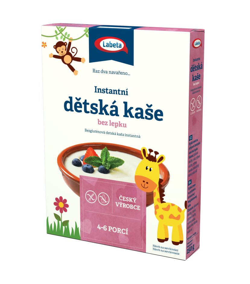 Labeta Instantní dětská kaše bez lepku 250 g Labeta