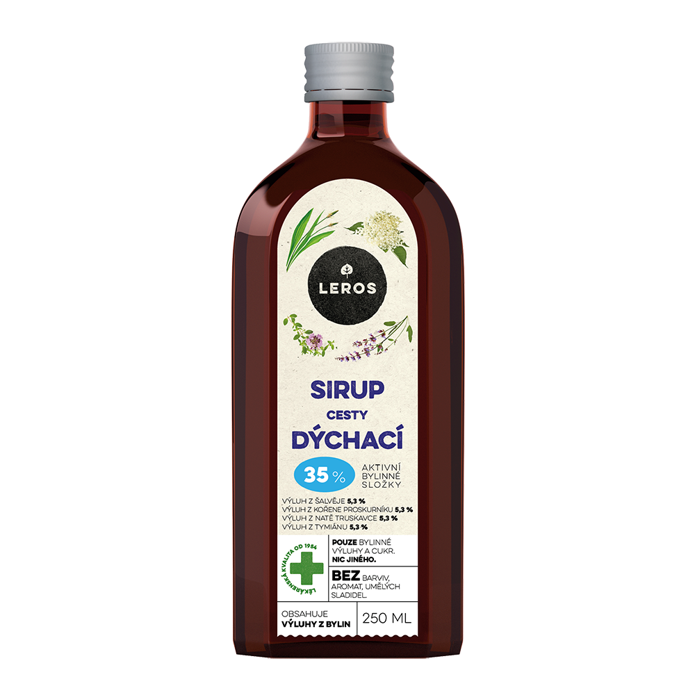 Leros Sirup Cesty dýchací 250 ml Leros