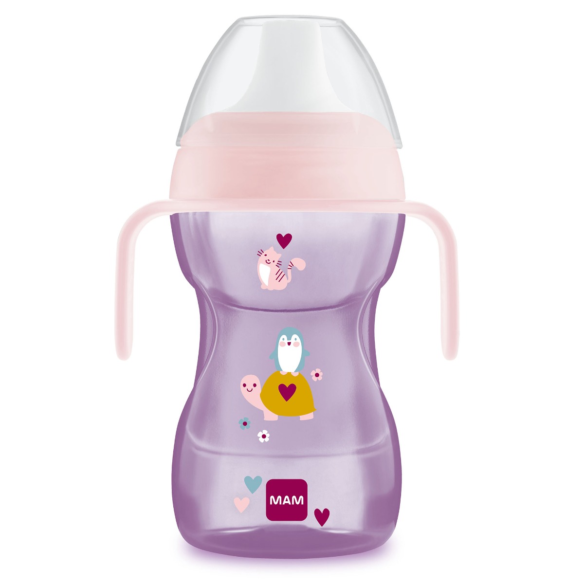 MAM Hrnek Fun To Drink Cup 8m+ 270 ml 1 ks růžový MAM
