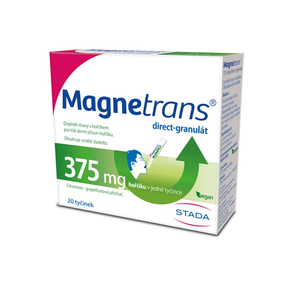Magnetrans 375 mg 20 tyčinek granulátu Magnetrans