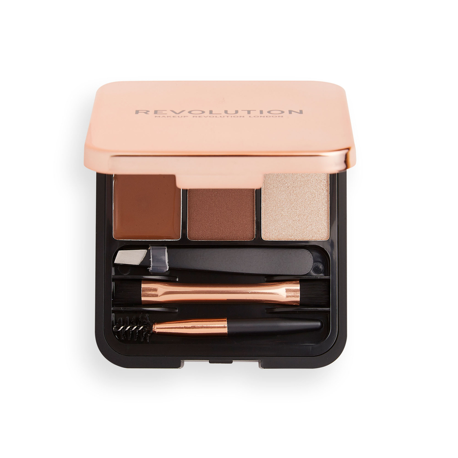 Makeup Revolution Brow Sculpt Kit sada na úpravu obočí Medium Makeup Revolution