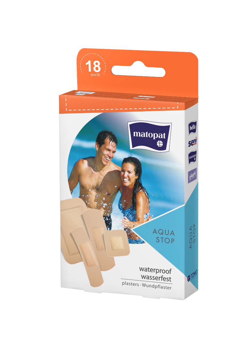 Matopat Aqua stop 4 velikosti náplasti 18 ks Matopat