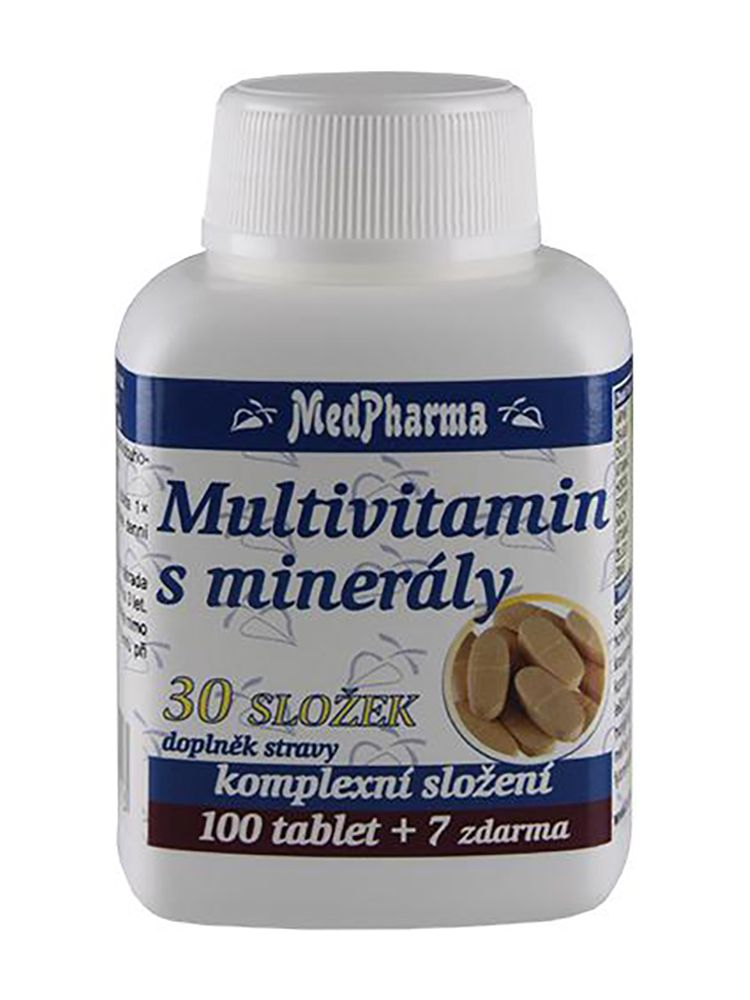 Medpharma Multivitamín s minerály 30 složek 107 tablet Medpharma