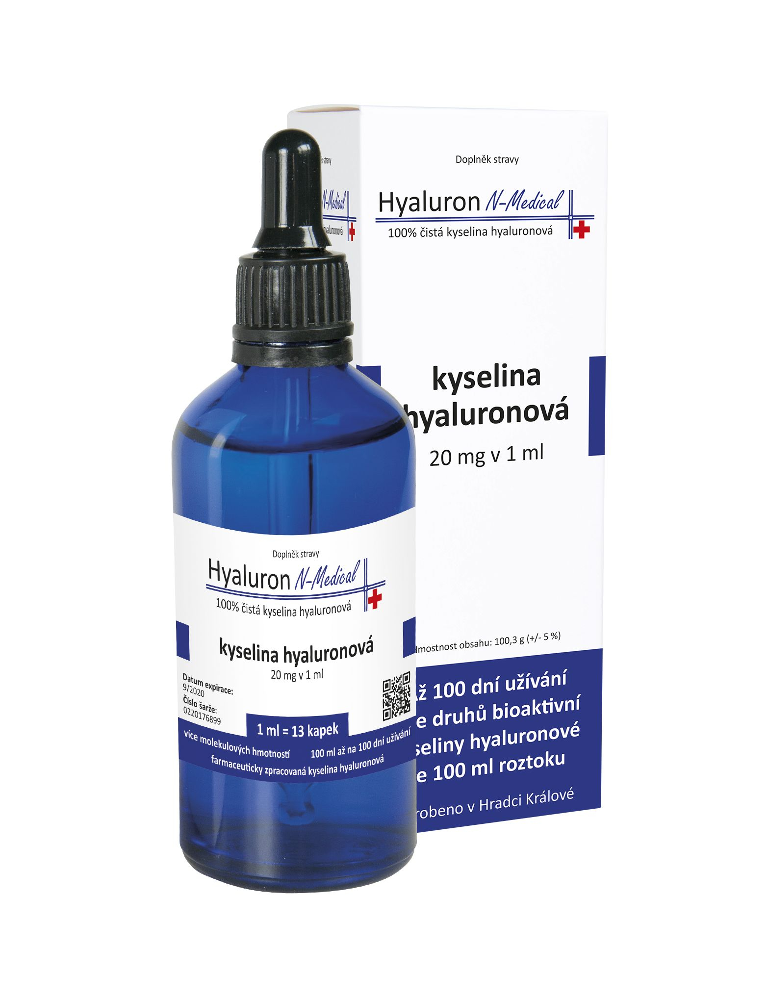 N-Medical Hyaluron 100% kyselina hyaluronová 100 ml N-Medical