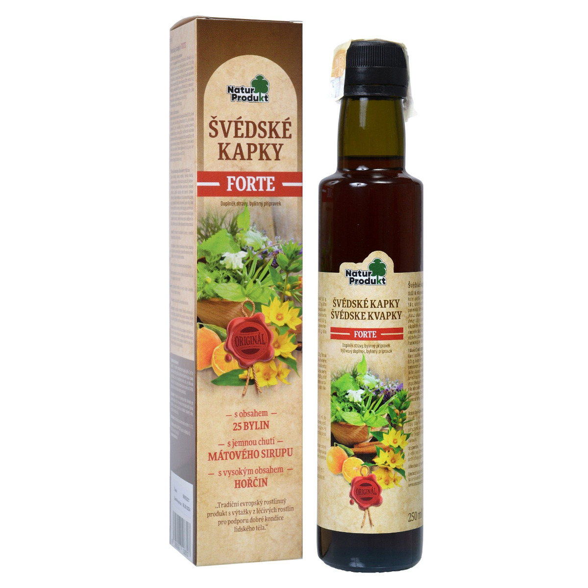 Naturprodukt Švédské kapky Forte 250 ml Naturprodukt