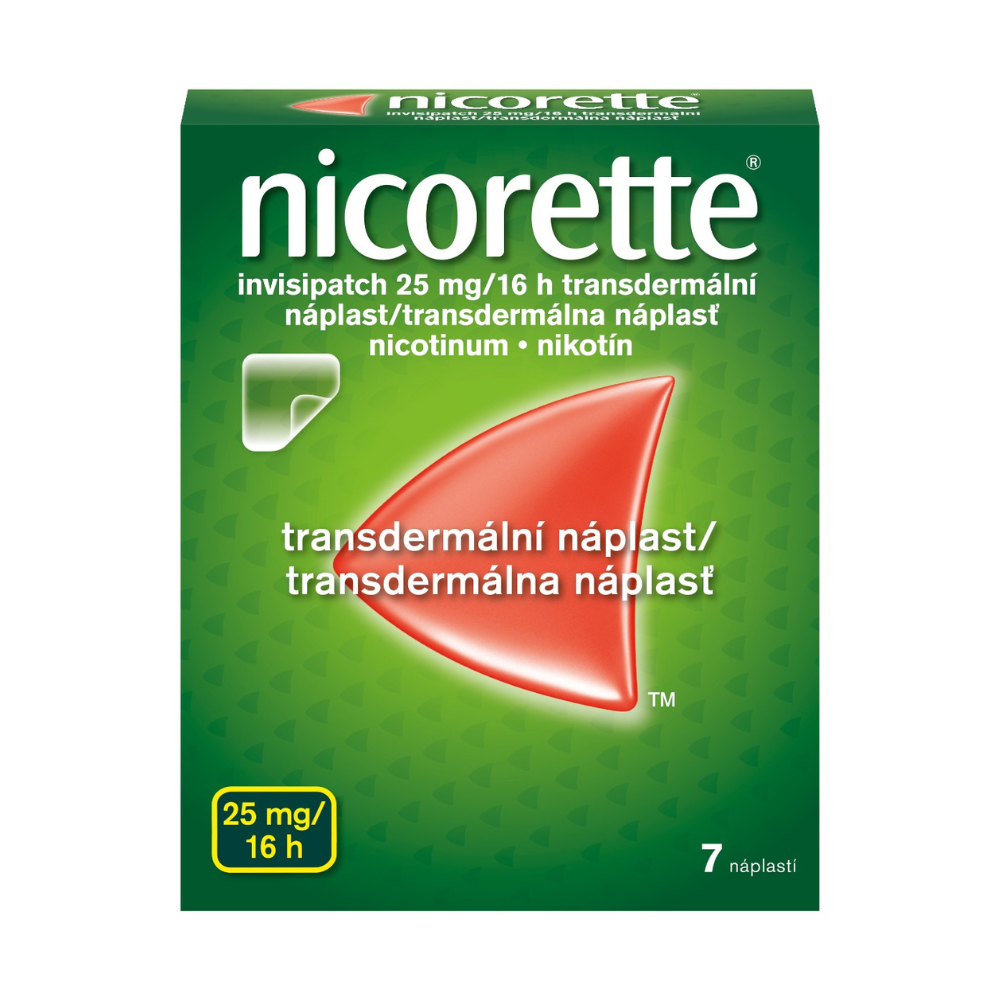 Nicorette Invisipatch 25 mg/16 h transdermální náplast 7 ks Nicorette