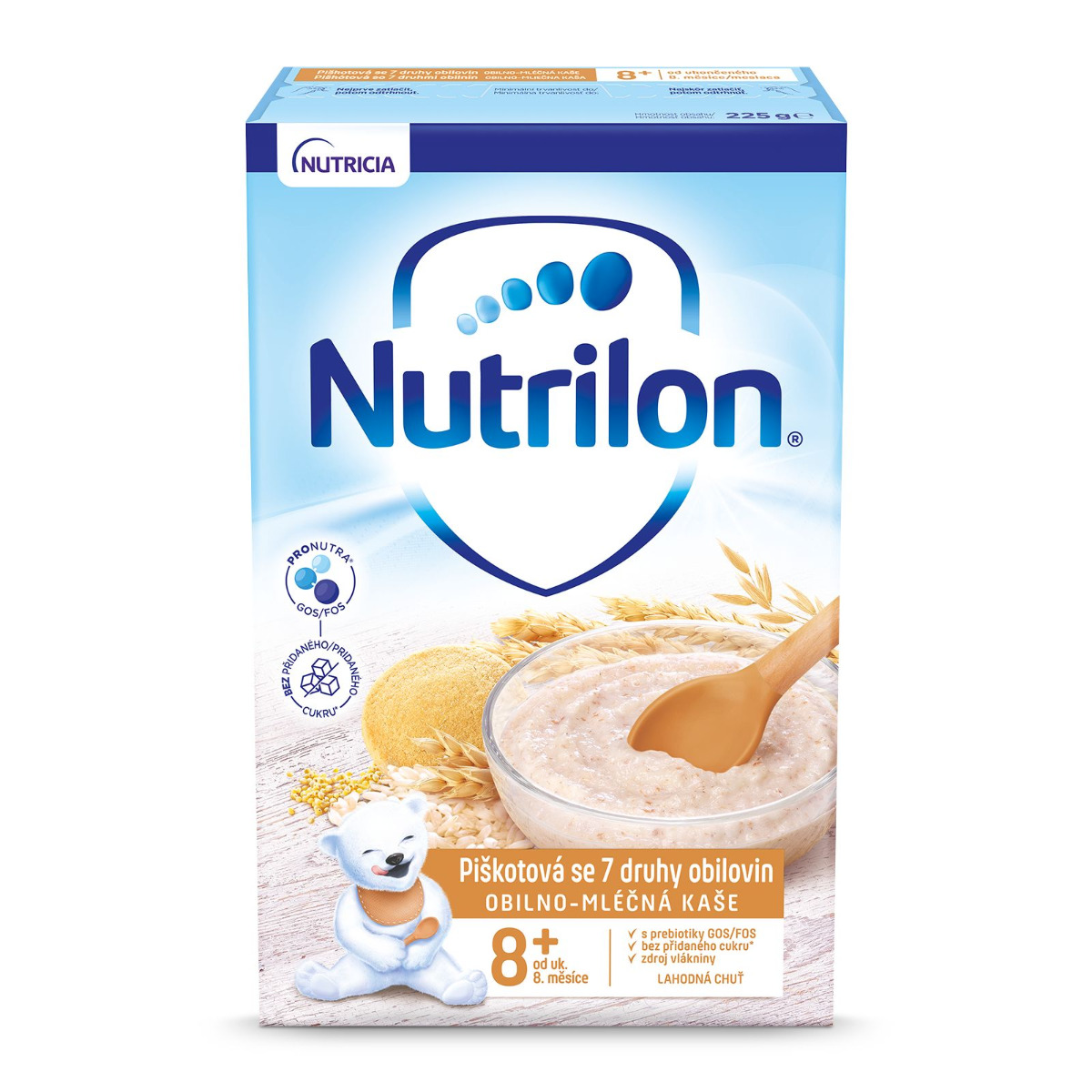 Nutrilon Piškotová kaše se 7 druhy obilovin 225 g Nutrilon