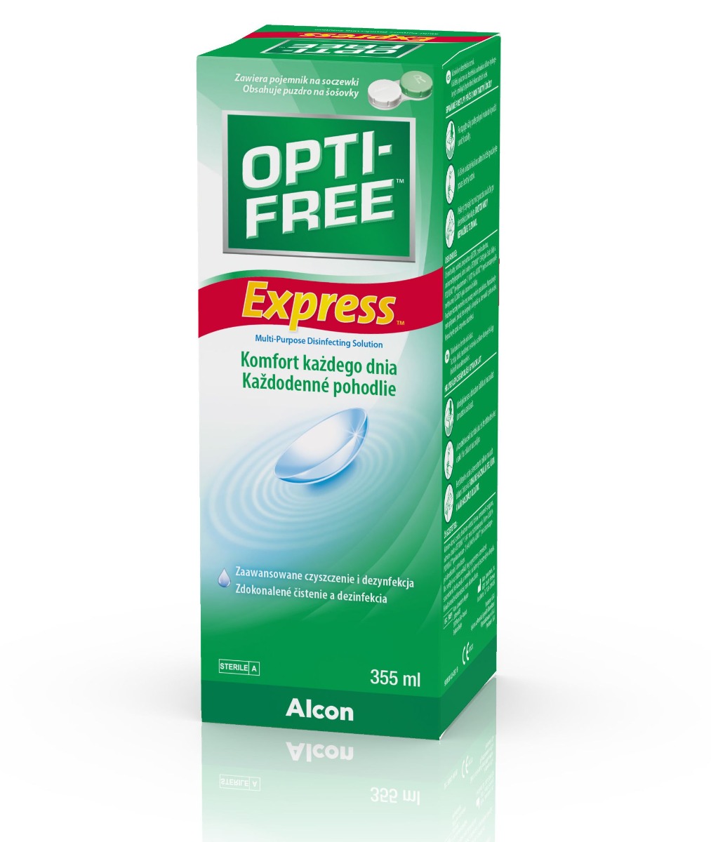 Opti free Express No rub lasting comfort roztok na kontaktní čočky 355 ml Opti free