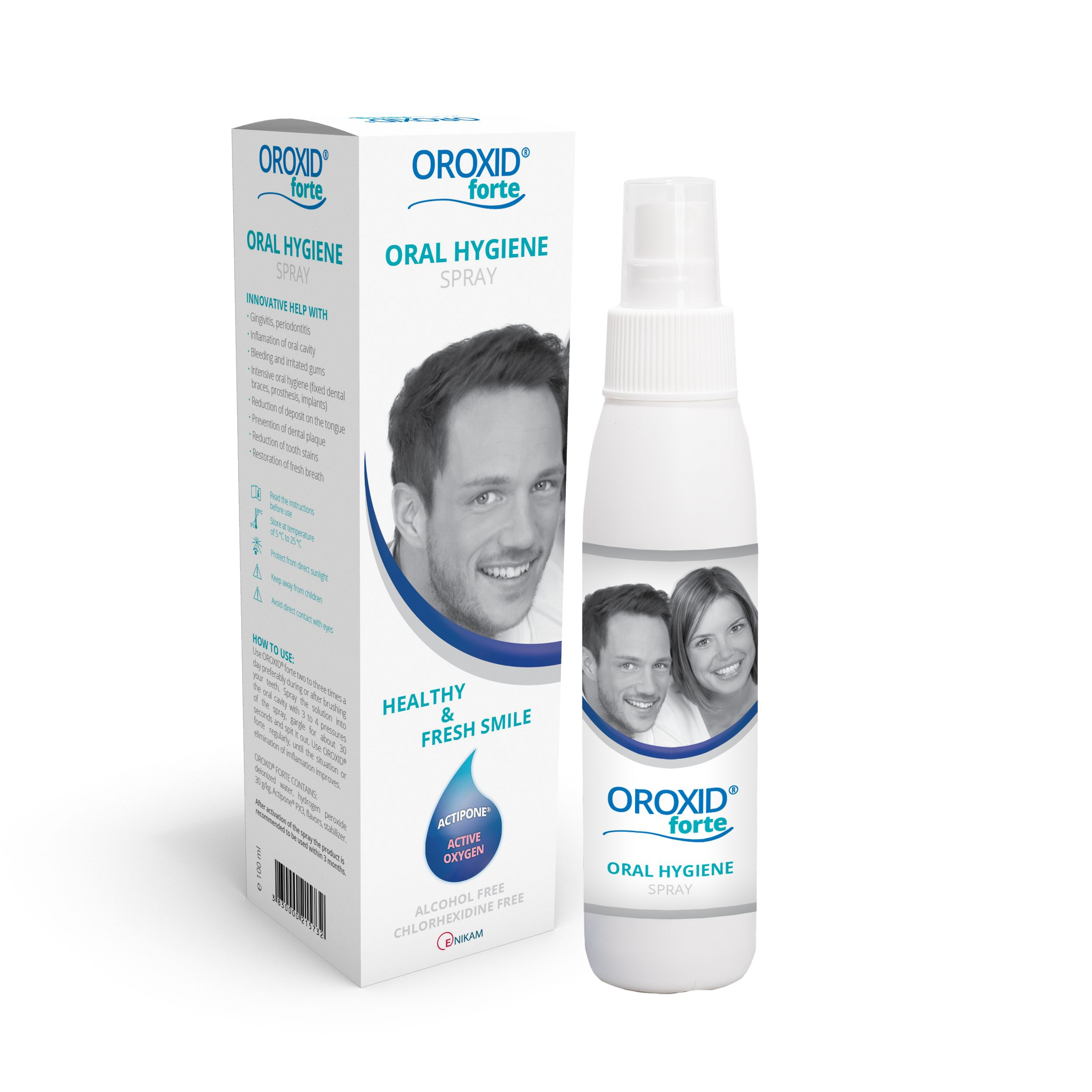 Oroxid forte sprej pro ústní hygienu 100 ml Oroxid