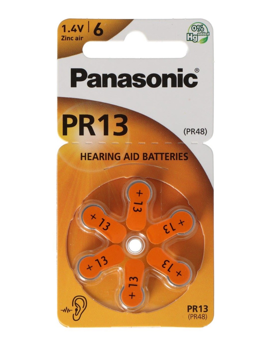 Panasonic PR 13 baterie do naslouchadel 6 ks Panasonic