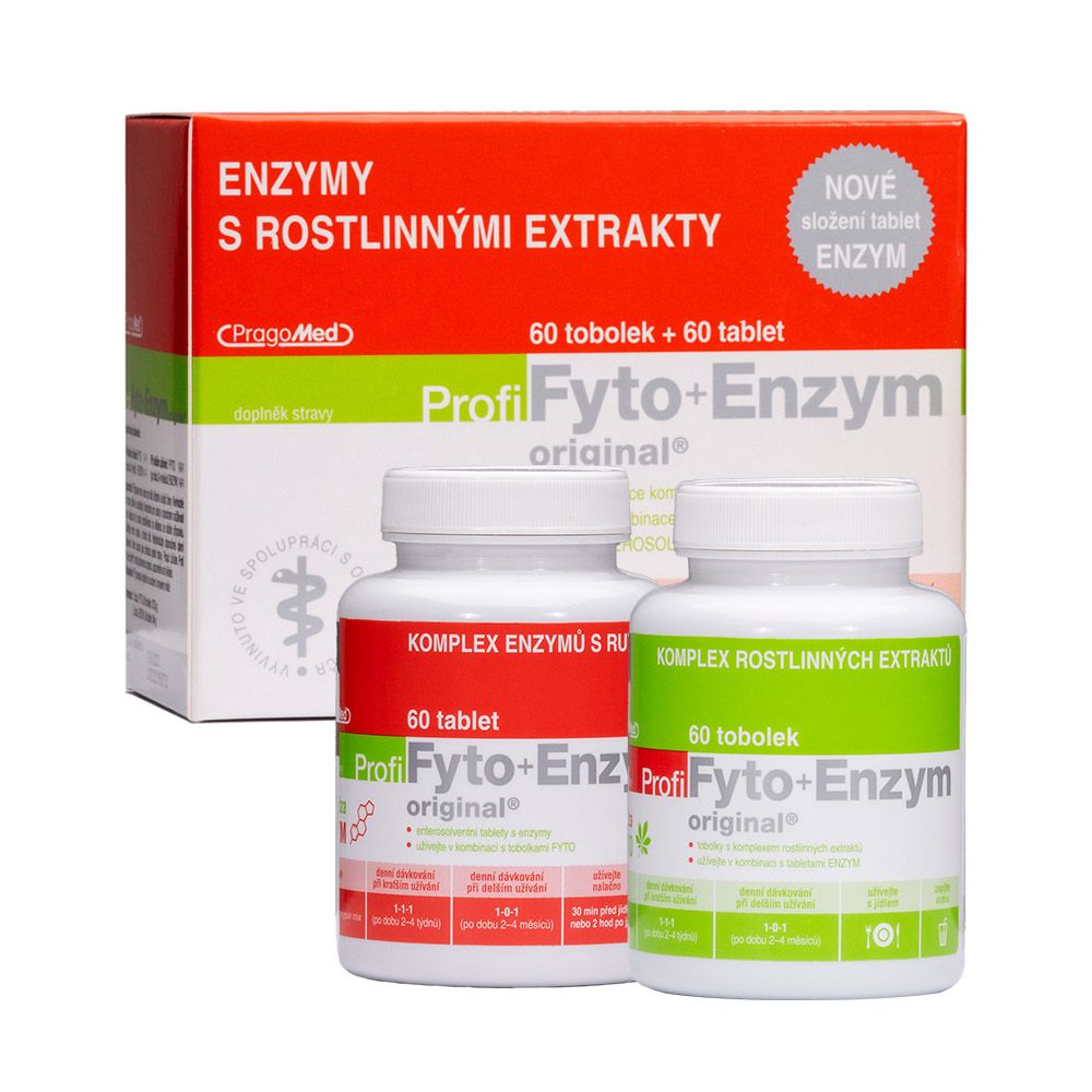 Pragomed Profi Fyto + Enzym 60 tobolek + 60 tablet Pragomed