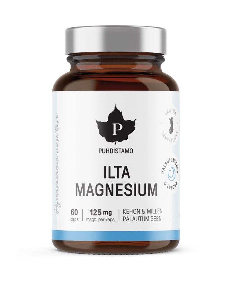 Puhdistamo Night Magnesium 60 kapslí Puhdistamo
