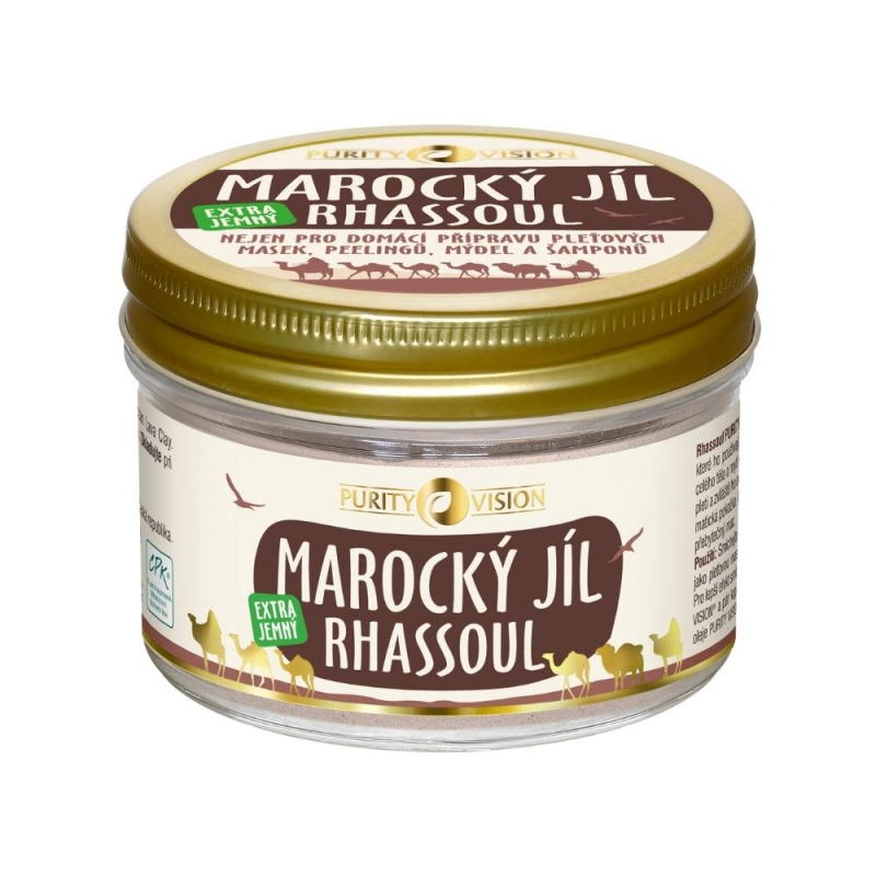 Purity Vision Rhassoul – Marocký jíl 200 g Purity Vision