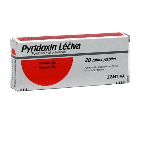 Pyridoxin Léčiva 20 mg 20 tablet Pyridoxin