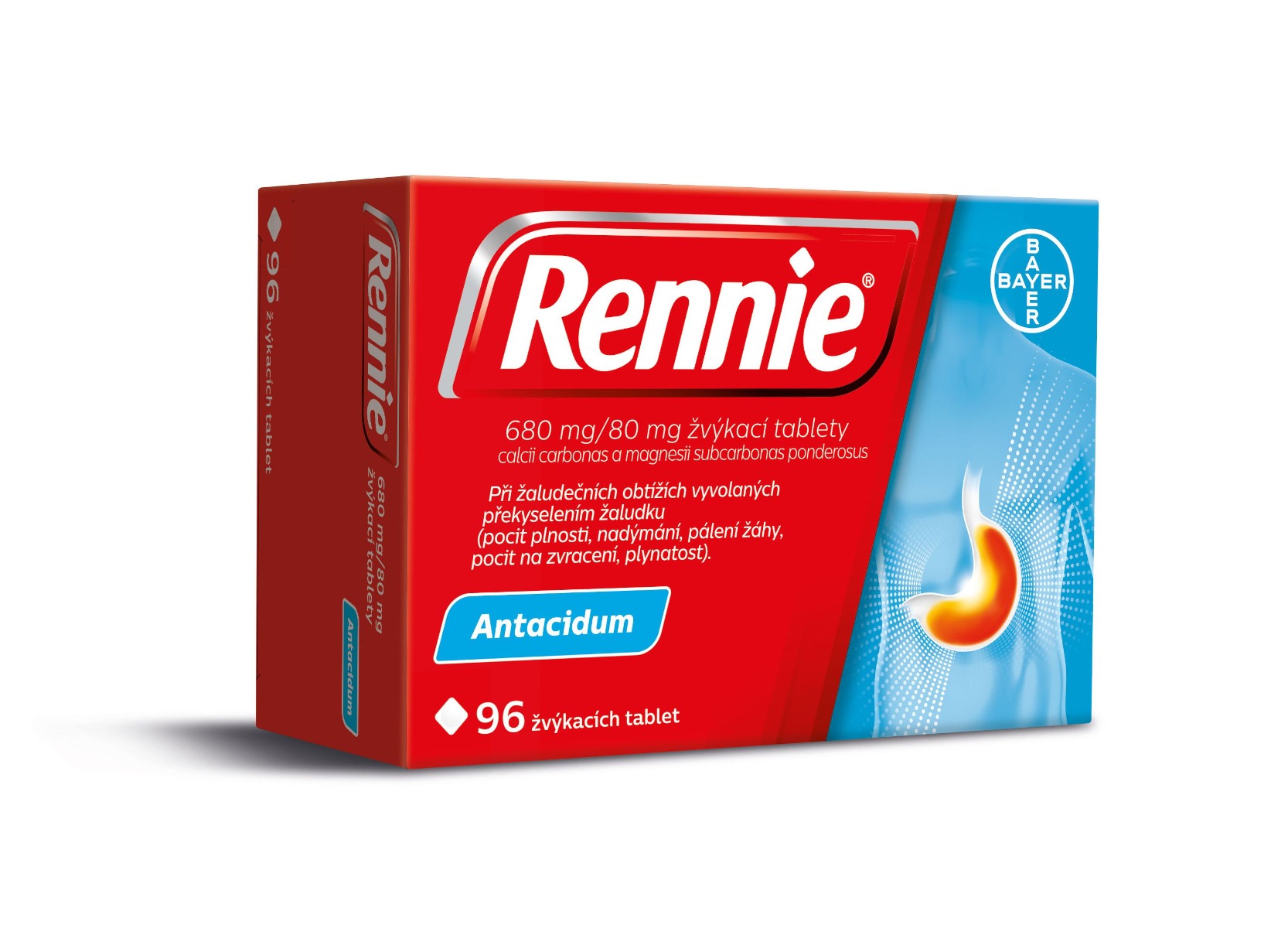 Rennie 96 žvýkacích tablet Rennie