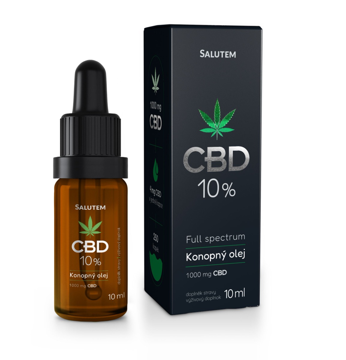 Salutem CBD 10% konopný olej 10 ml Salutem