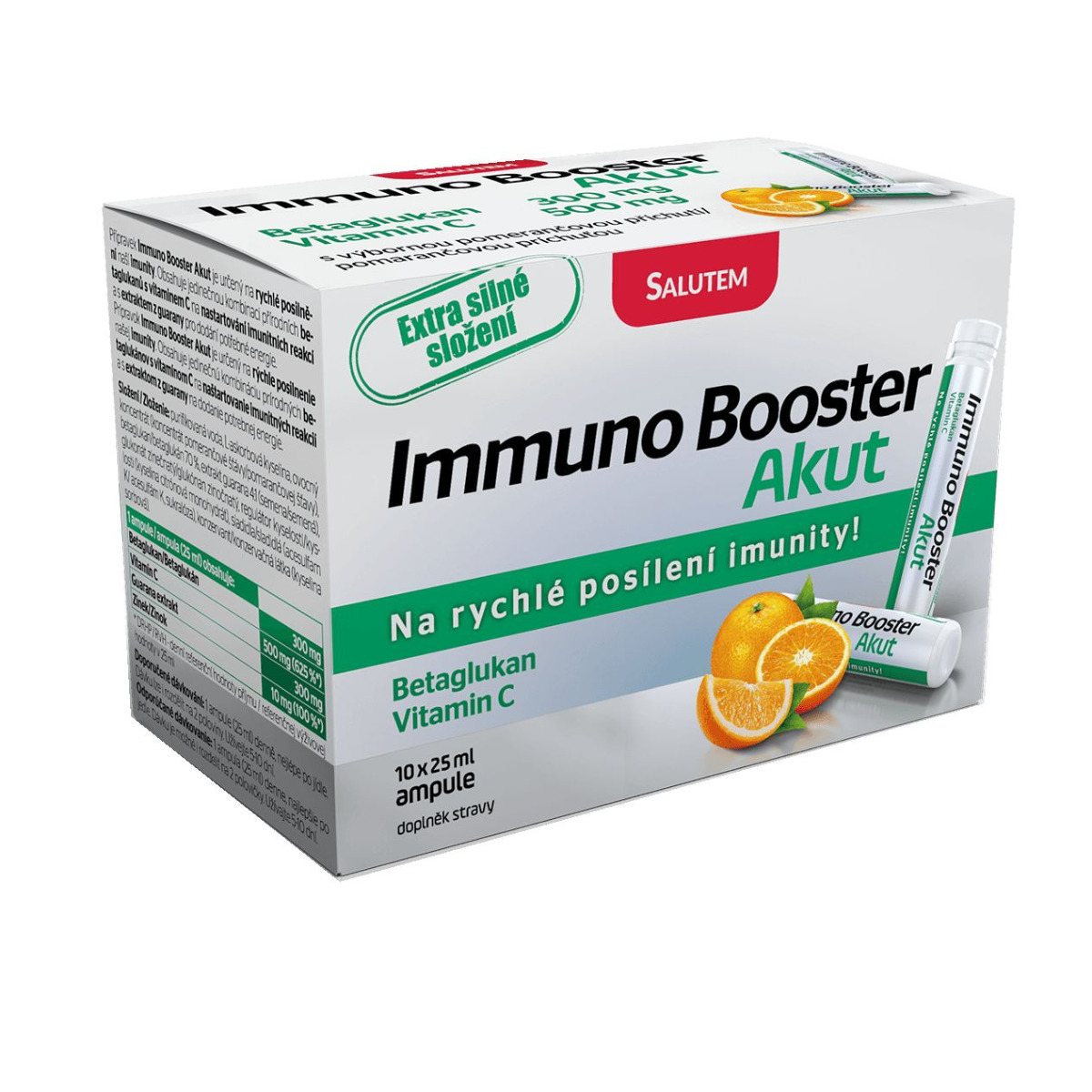 Salutem Immuno Booster Akut pomeranč 10 ampulí Salutem