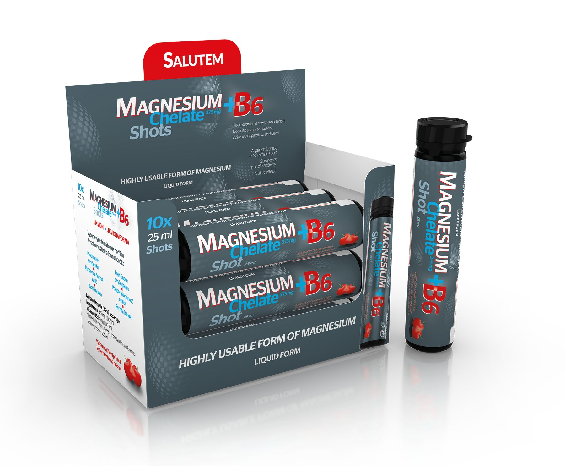Salutem Magnesium Chelate + B6 cherry ampule 10x25 ml Salutem