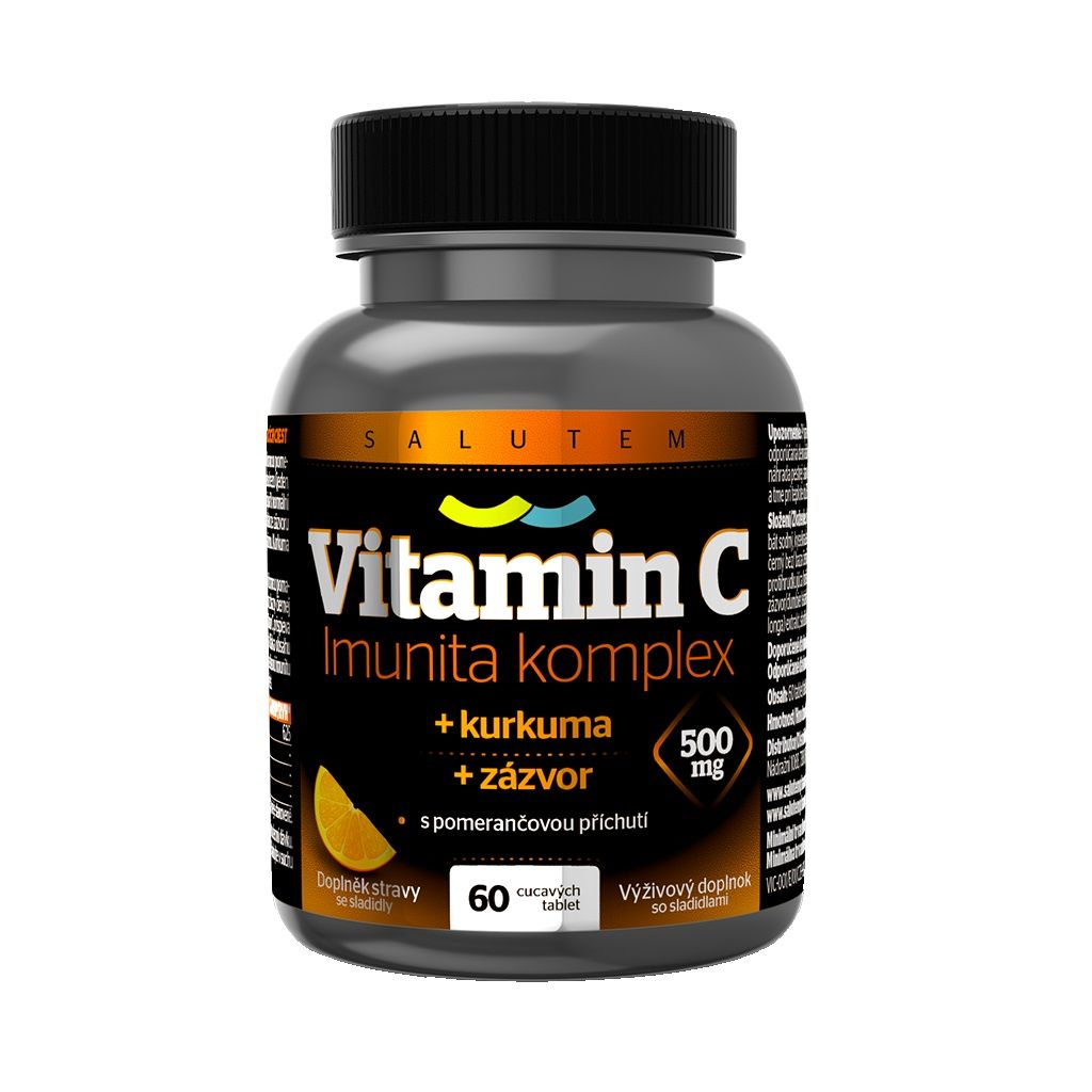Salutem Vitamin C 500 mg Imunita komplex kurkuma + zázvor 60 tablet Salutem