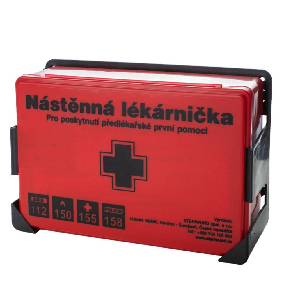 Steriwund Lékárnička nástěnná plastová do 15 osob 1 ks Steriwund
