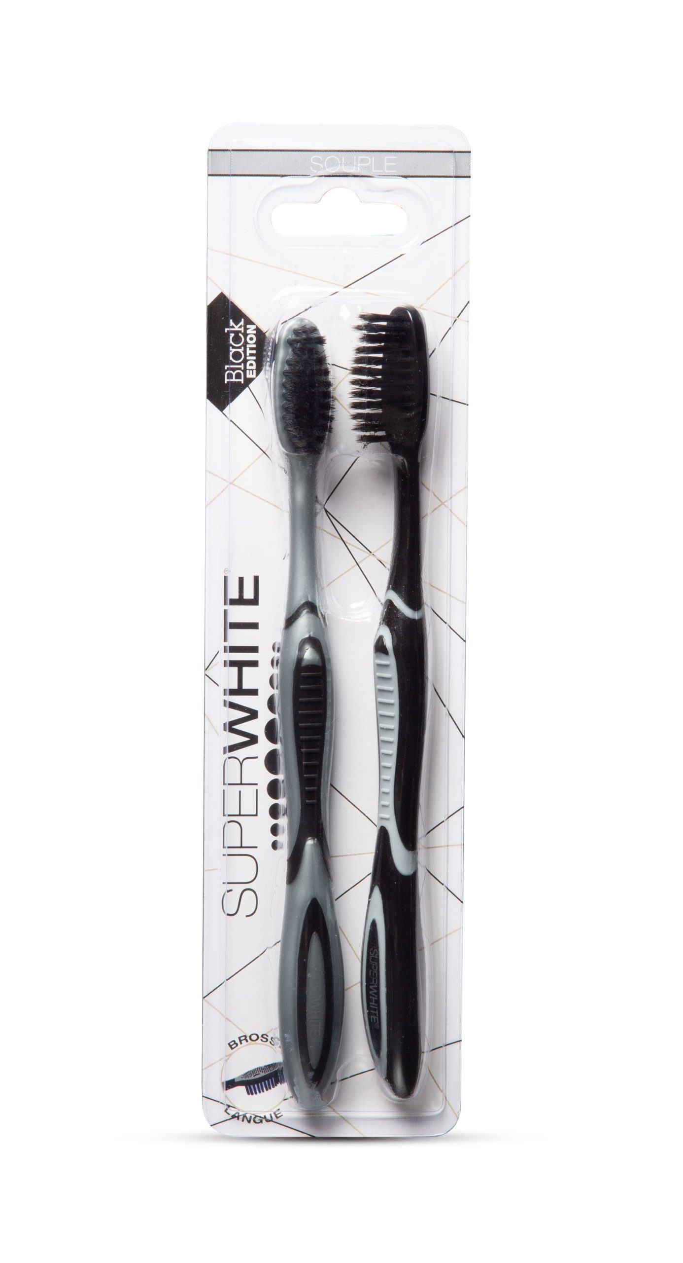 Superwhite Black Edition Zubní kartáček MEDIUM 2 ks Superwhite