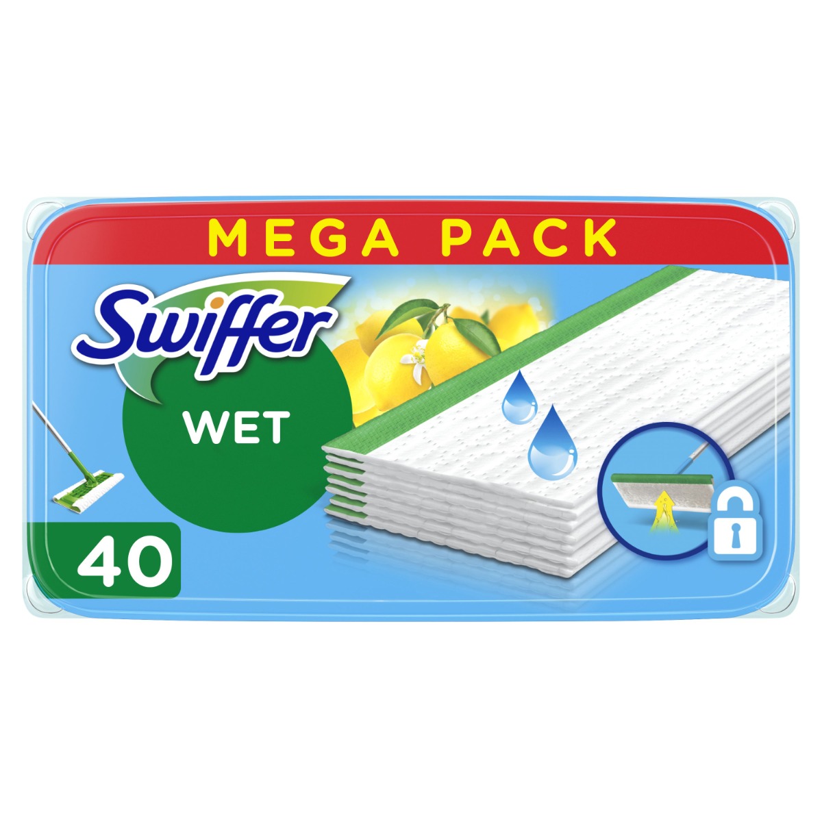 Swiffer Sweeper Ubrousky na podlahu Citrus Fresh 40 ks Swiffer