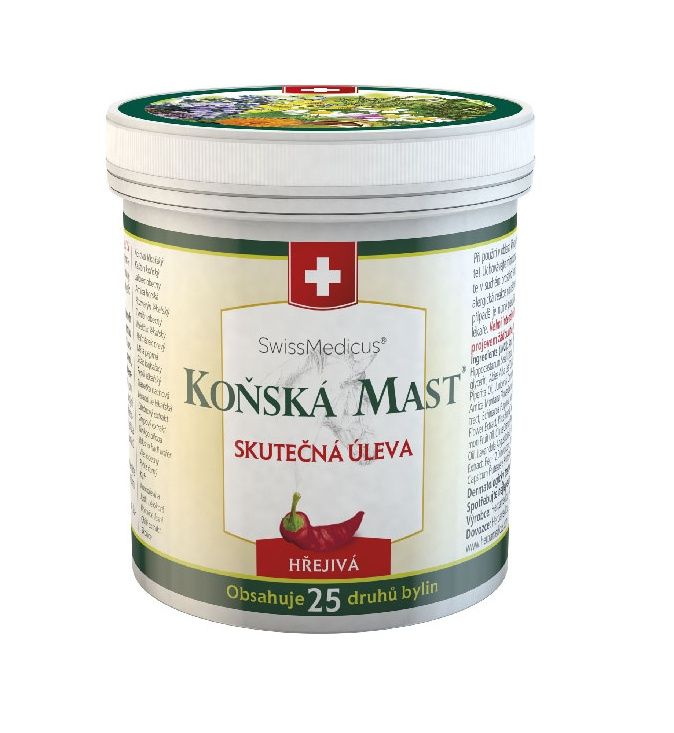 SwissMedicus Koňská mast hřejivá 250 ml SwissMedicus