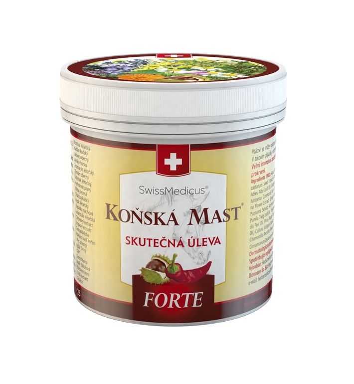 SwissMedicus Koňská mast hřejivá FORTE 250 ml SwissMedicus