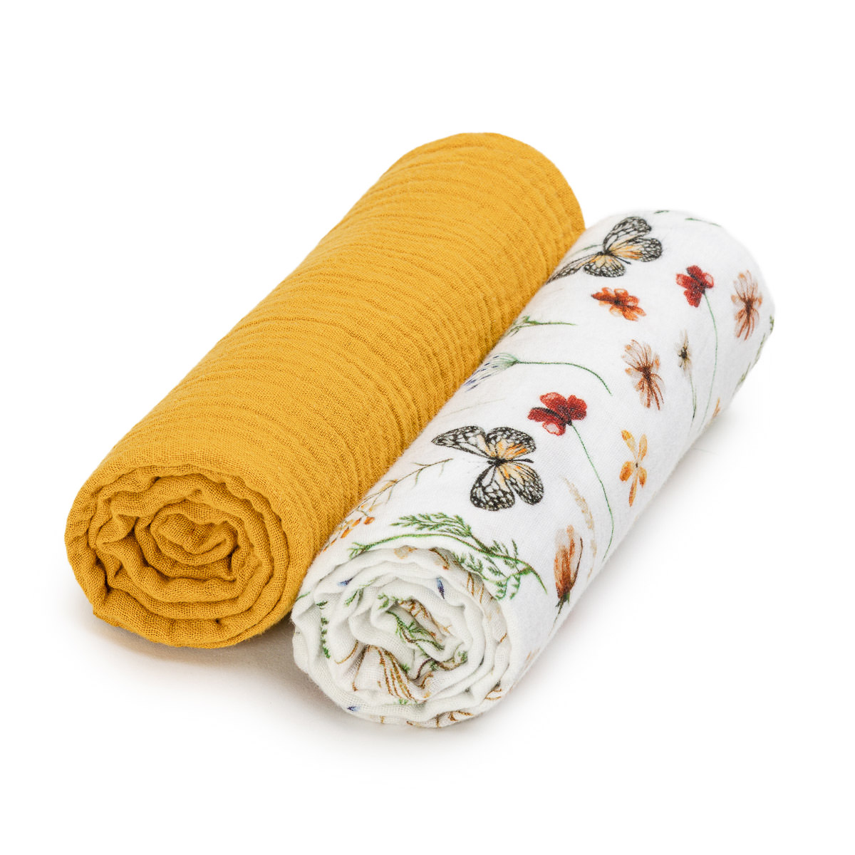 T-tomi BIO Mušelínové pleny 2 ks mustard meadow T-tomi