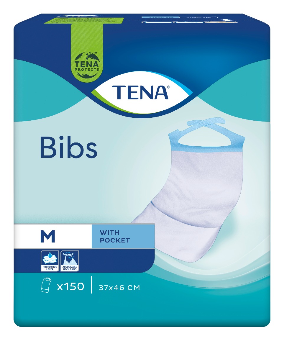 Tena Bib Podbradník M 37x46cm 150 ks Tena