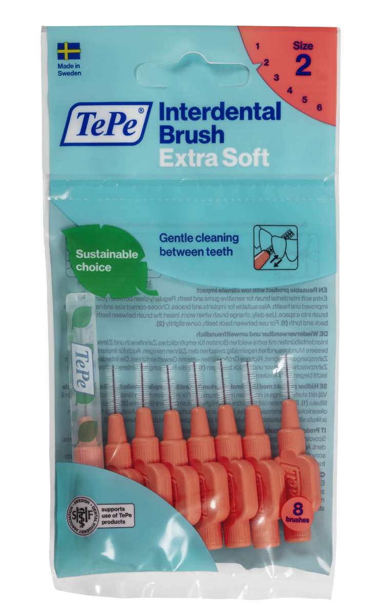 Tepe Mezizubní kartáčky EXTRA SOFT světle červené 0