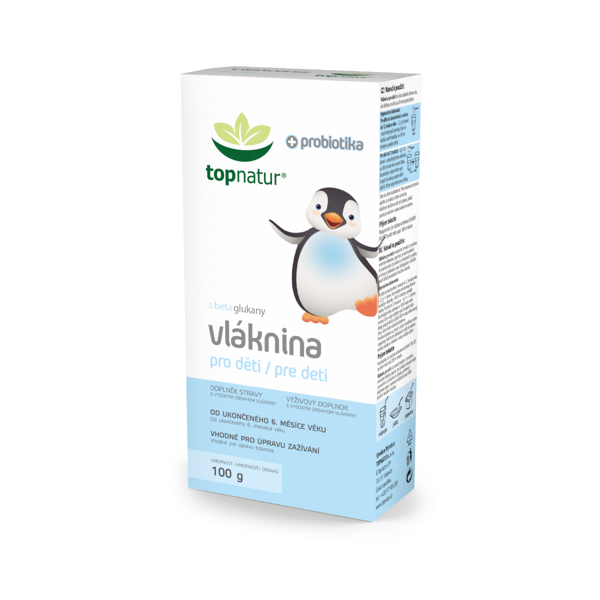 Topnatur Vláknina pro děti 100 g Topnatur