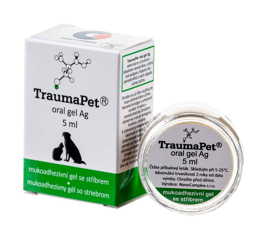 TraumaPet Ag Zubní gel se stříbrem 5 ml TraumaPet