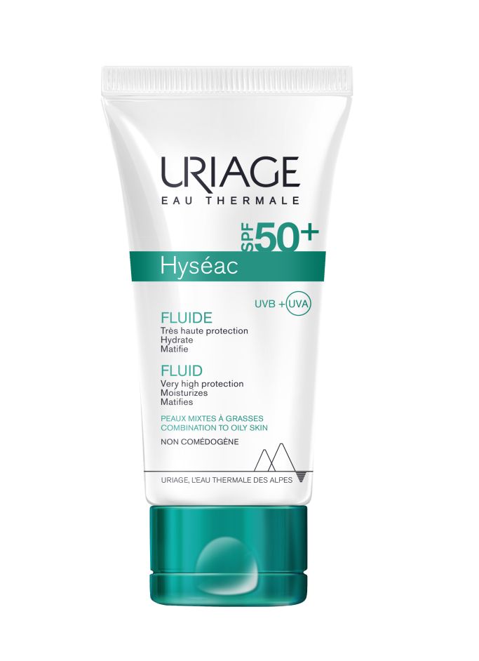 Uriage Hyséac Zmatňující fluid na smíšenou až mastnou pleť SPF 50+ 50 ml Uriage