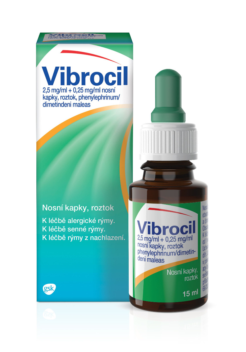 Vibrocil nosní kapky 15 ml Vibrocil