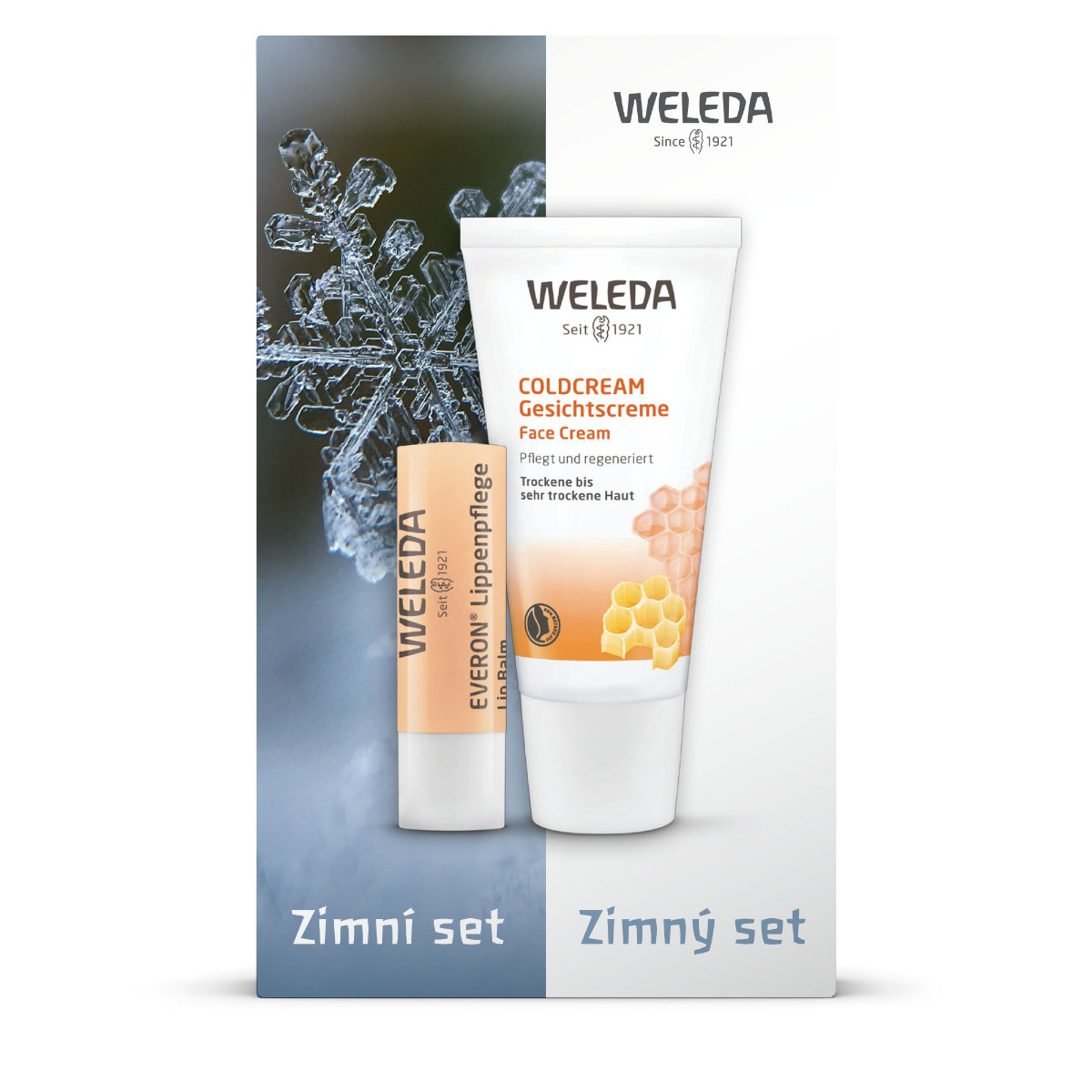 Weleda Zimní set Coldcream 30ml + tyčinka na rty Everon Weleda