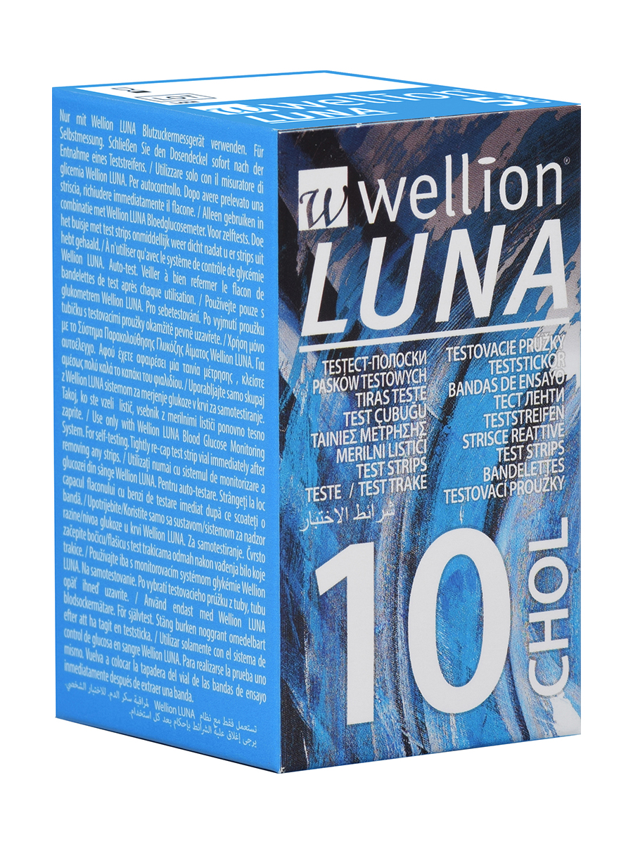 Wellion LUNA testovací proužky cholesterol 10 ks Wellion