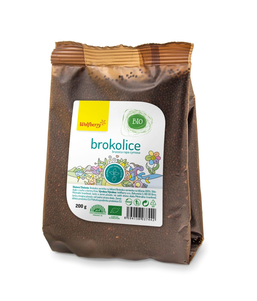 Wolfberry Brokolice BIO semínka na klíčení 200 g Wolfberry