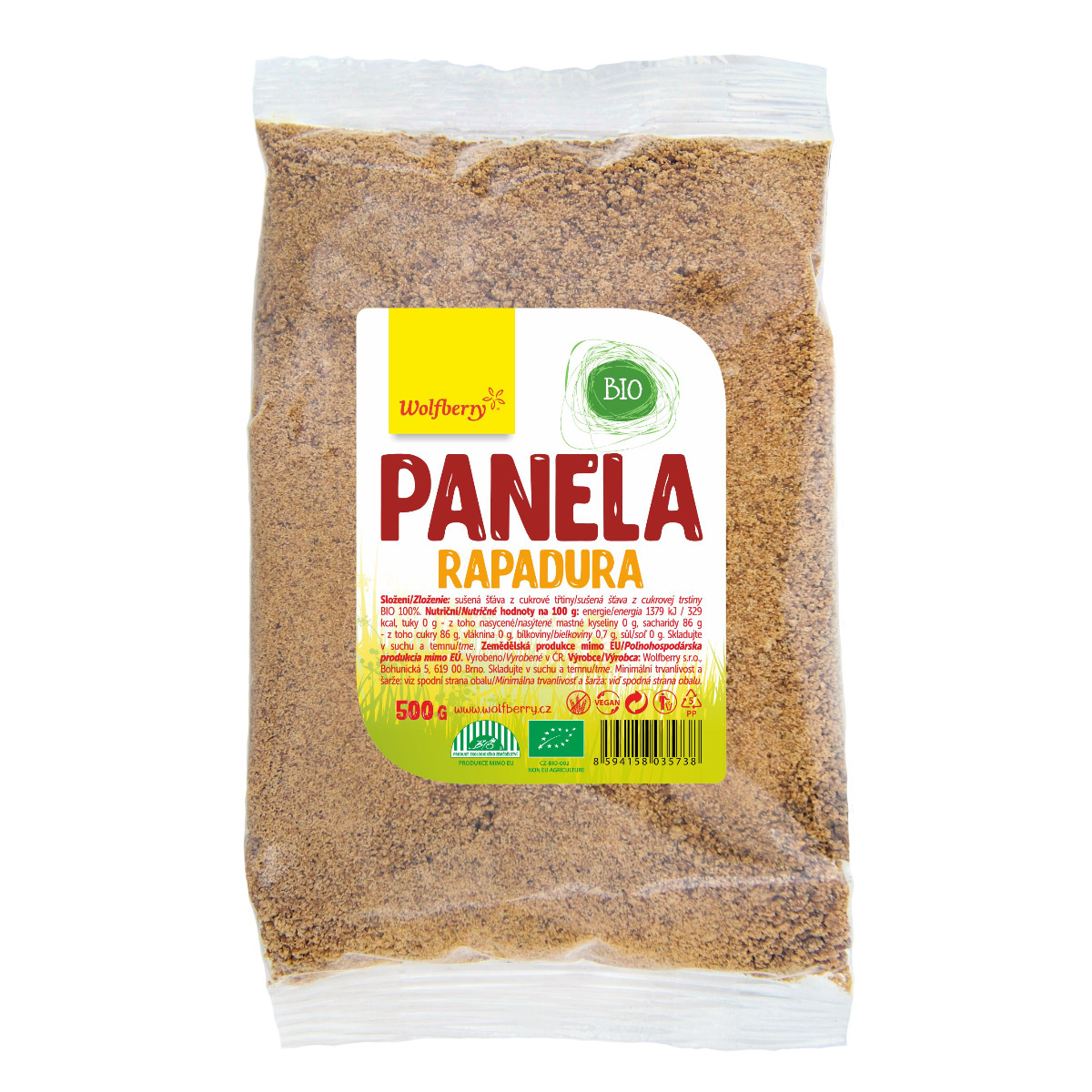Wolfberry Panela BIO 500 g Wolfberry